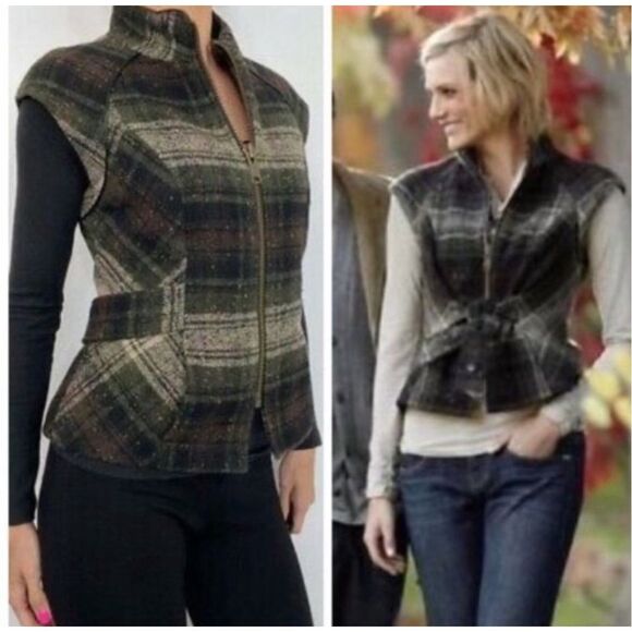 Cabi plaid wool vest - Picture 1 of 5